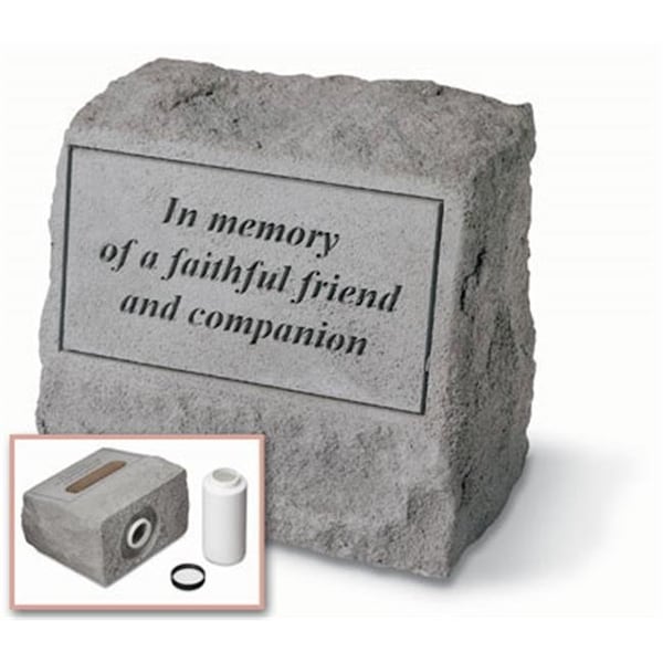 Kay Berry Inc Kay Berry- Inc. 93620 In Memory Of A Faithful Friend - Headstone-Urn Memorial - 9.5 Inches x 8 Inches 93620 - main